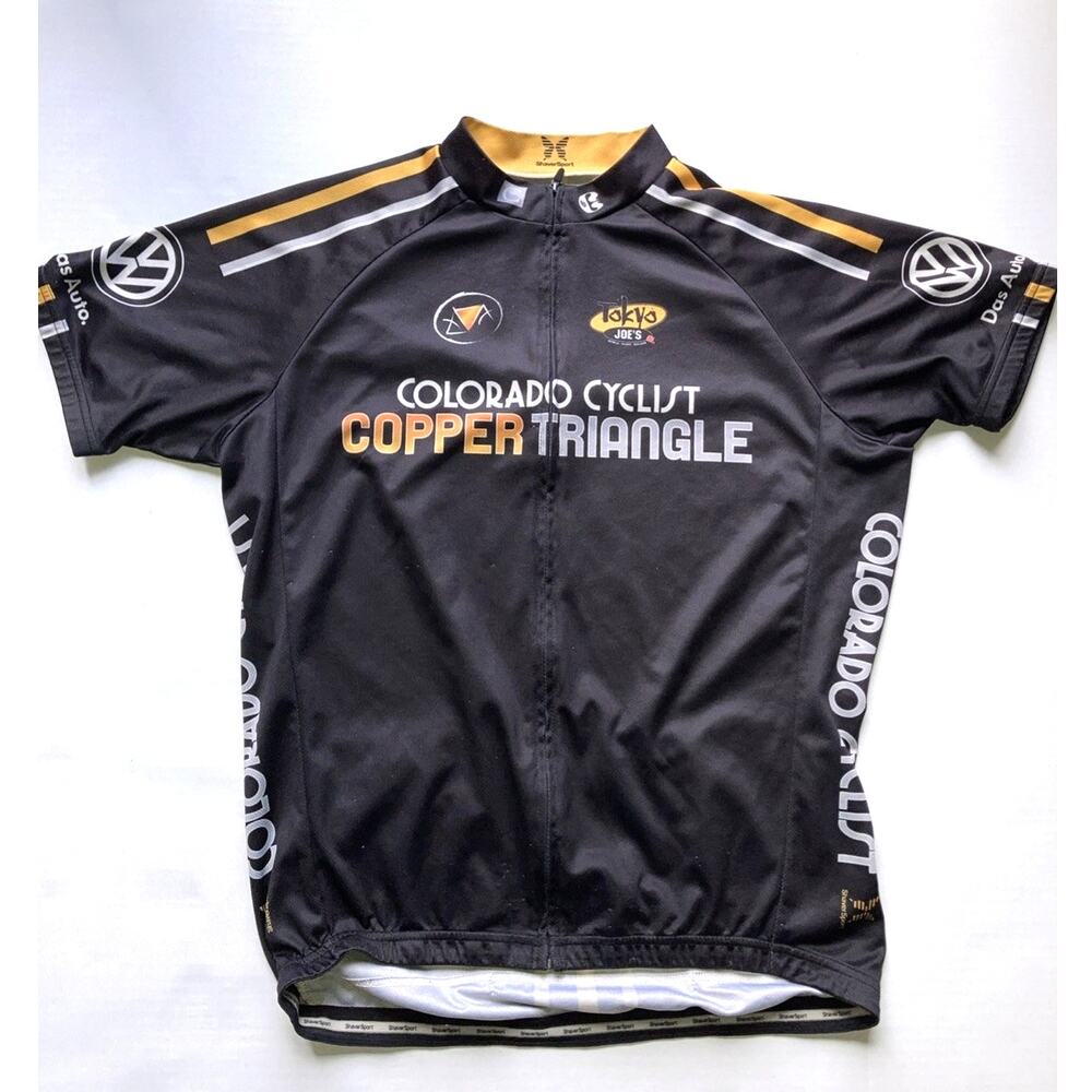 Colorado Cyclist Copper Triangle Black Cycling Bike Jersey